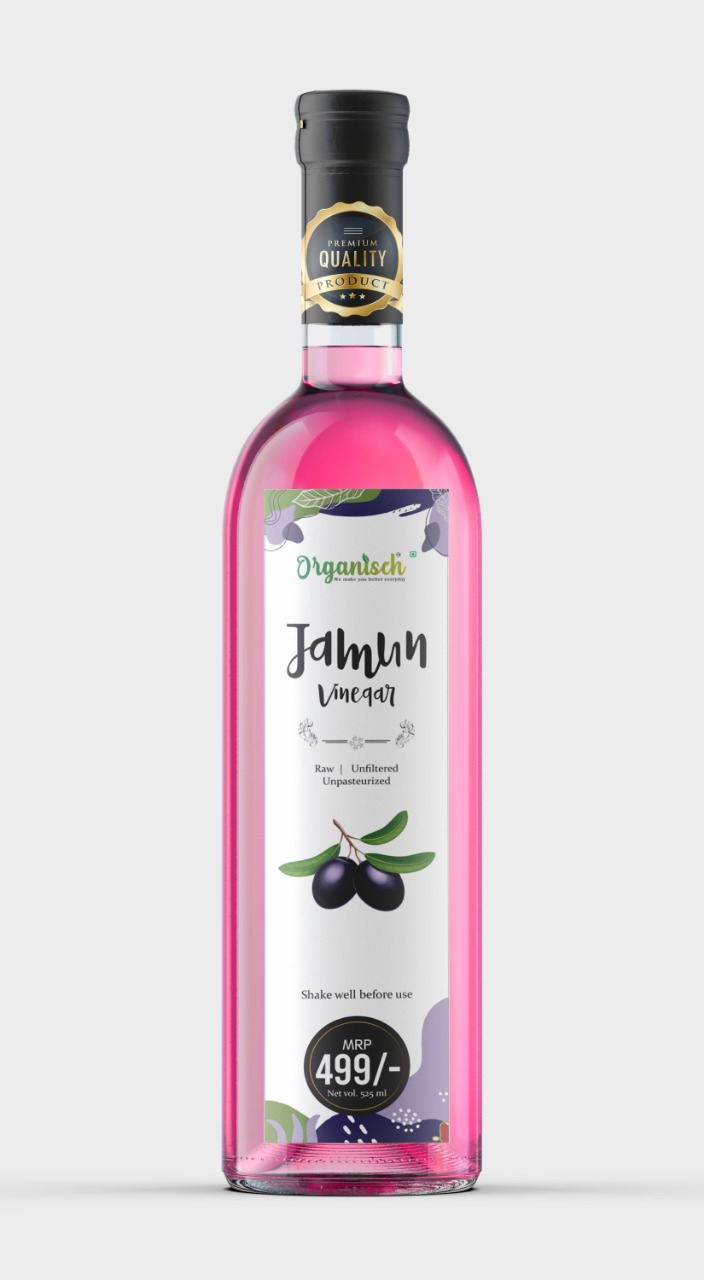 Organisch — Jamun vinegar bottle label