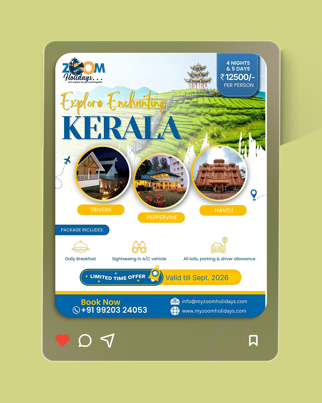 Zoom Holidays — Travel & Tourism