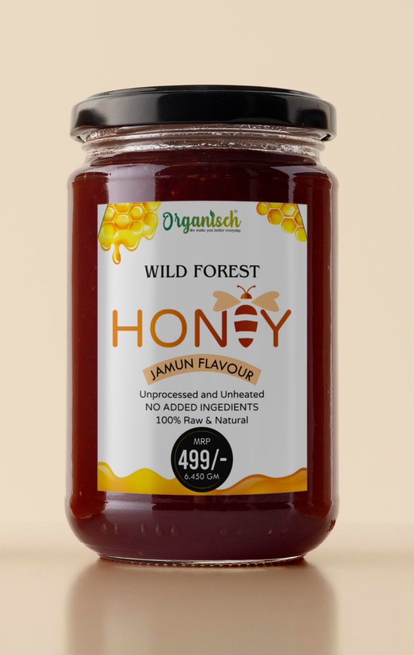 Organisch — Wild forest honey jar label
